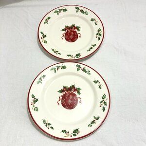 Christopher Radko Traditions Holiday Celebrations Appetizer or Salad Plate Set
